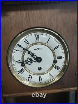 HOWARD MILLER WALL CLOCK Westminster CHIME KEY WIND PENDULUM Model 612462