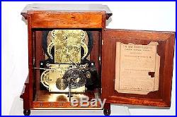 Huge Antique Running New Haven Chime No. 3 Westminster 5 Gong Bracket Clock