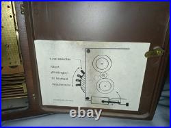 Haid Westminster Mantle Chime Clock 3 Key Two 2 Jewels FOR PARTS / NOT WORKING