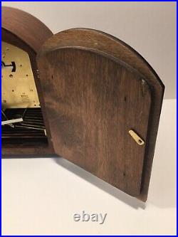 Haid Westminster Mantle Chime Clock 3 Key Two 2 Jewels FOR PARTS / NOT WORKING