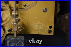 Haller Foreign Art Deco Oak Cased Westminster Chime Mantel Clock Antique