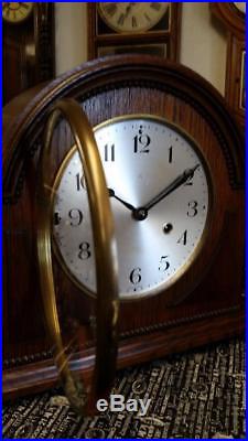 Hamburg-American (HAC) 3/4 Westminster Chime Oak Mantle Clock