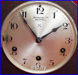 Hamburg American HAU Westminster Chime Mantel Clock Vintage For Repair