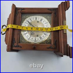 Hamilton 340-020, 2 Jewels West Germany Mantle Clock Westminster Chimes Vintage