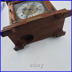 Hamilton 340-020, 2 Jewels West Germany Mantle Clock Westminster Chimes Vintage