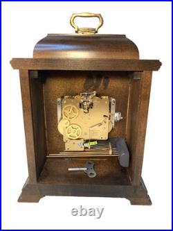 Hamilton Bracket Shelf Clock Key Wind Westminster Chimes Runs Strike & Chimes