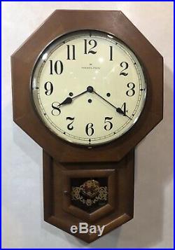 Hamilton Drop Octagon School House Westminster Chime German Hermle Wall Clock