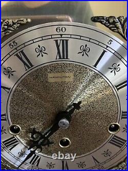 Hamilton Franz Hermle 2 Jewels W. Germany Clock 1050-020 Triple Chimes WithKey