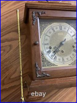 Hamilton Franz Hermle 2 Jewels W. Germany Clock 1050-020 Triple Chimes WithKey