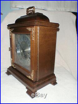 Hamilton Mantel Clock 8 Day Key Wound Westminster Chime Wheatland Model NICE