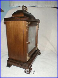 Hamilton Mantel Clock 8 Day Key Wound Westminster Chime Wheatland Model NICE