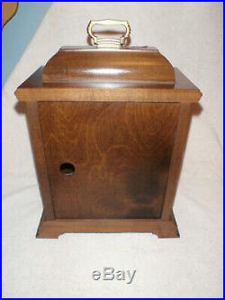 Hamilton Mantel Clock 8 Day Key Wound Westminster Chime Wheatland Model NICE