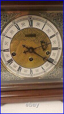 Hamilton Mantel Clock, Westminster Chimes, 340-020 West Germany (2 Jewels) with Ke