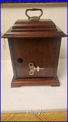 Hamilton Mantel Clock, Westminster Chimes, 340-020 West Germany (2 Jewels) with Ke