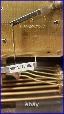 Hamilton Mantel Clock, Westminster Chimes, 340-020 West Germany (2 Jewels) with Ke