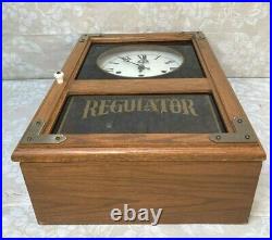 Hamilton Oak Wall Regulator Clock Westminster Chimes Running