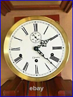 Hamilton Wall Clock 1 Weight Westminster Chimes Runs, Strikes and Chimes 1982