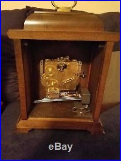 Hamilton Westminster 1/4 Hour Chime Mantle Carriage Clock #340-020 Piano Finish