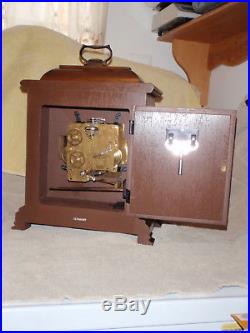 Hamilton Westminster Chime Mantel Clock Franz Hermle 340-020 Beautiful