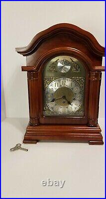 Hentschel Newcastle Mantel Clock Model 603 Solid Cherry Forest Finish