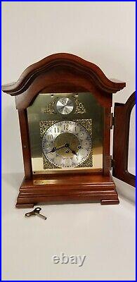 Hentschel Newcastle Mantel Clock Model 603 Solid Cherry Forest Finish