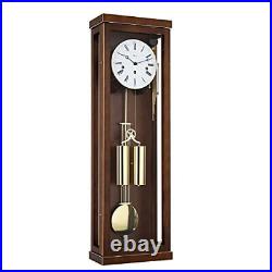 Hermle 70994030351 Lardeo Wall Clock with 4-4 Westminster Chime44 Walnut