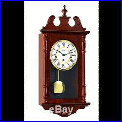 Hermle Anne Mechanical Regulator Wall Clock Walnut Westminster Chime