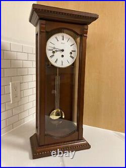 Hermle Loricron 8170K Antique Walnut Keywound Westminster Chime Clock