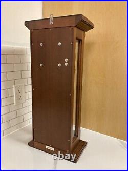 Hermle Loricron 8170K Antique Walnut Keywound Westminster Chime Clock