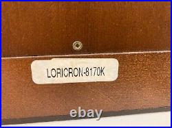 Hermle Loricron 8170K Antique Walnut Keywound Westminster Chime Clock