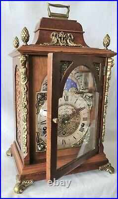 Hermle Mantle Clock Triple Chime Westminster, Winchester St Michael Rare 8 Rods