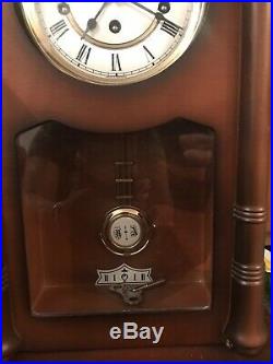 Hermle Mechanical Regulator Wall Clock Walnut Westminster Chime Used