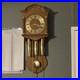 Hermle Mechanical Westminster Chime Wall Clock Pendulum Wood Roman Numerals
