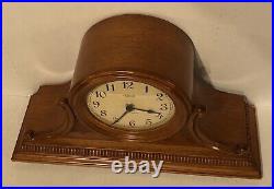 Hermle Scottsville Light Oak Tambour Style Mantel Clock New Dual Chime Movement