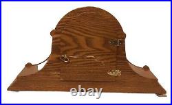 Hermle Scottsville Light Oak Tambour Style Mantel Clock New Dual Chime Movement