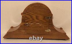 Hermle Scottsville Light Oak Tambour Style Mantel Clock New Dual Chime Movement