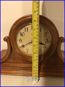 Hermle Scottsville Light Oak Tambour Style Mantel Clock New Dual Chime Movement