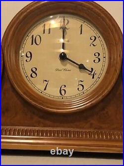 Hermle Scottsville Light Oak Tambour Style Mantel Clock New Dual Chime Movement