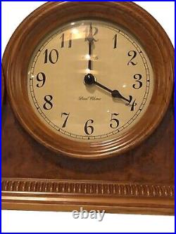 Hermle Scottsville Light Oak Tambour Style Mantel Clock New Dual Chime Movement