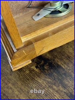 Hermle Shenandoah Mantel Clock Oak Wood Quartz Westminster Chime Germany Works