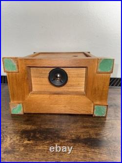 Hermle Shenandoah Mantel Clock Oak Wood Quartz Westminster Chime Germany Works