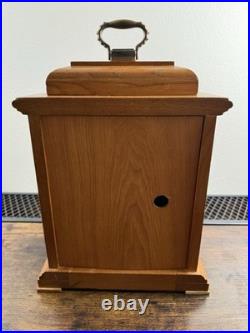 Hermle Shenandoah Mantel Clock Oak Wood Quartz Westminster Chime Germany Works