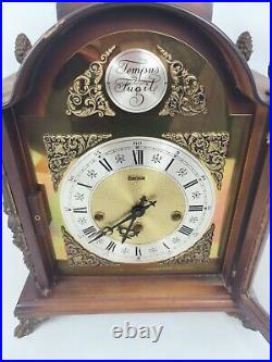 Hermle Tempus Fugit Westminster Chime Mantel Clock Working But Requires attenti