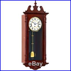 Hermle Wanstead Mechanical Regulator Wall Clock Walnut Westminster Chime
