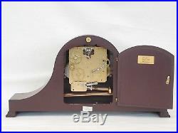 Hermle Woodford 8 Day Walnut Westminster Napoleon Mantle Mantel Chime Clock