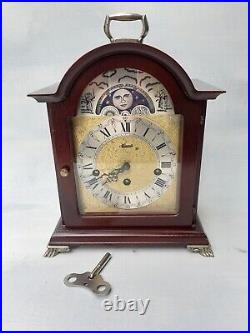 Hermle clock with phases of moon dial key and original instructions