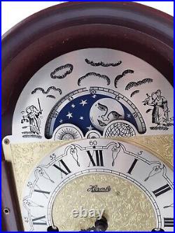 Hermle clock with phases of moon dial key and original instructions