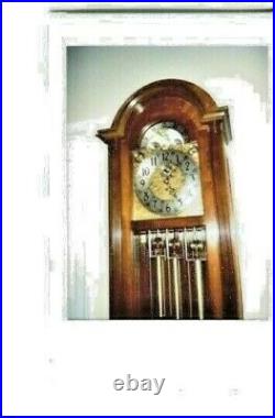 Herschede Grandfather Clock, Nine Tube, Mahogany Case, Vintage Marvelous
