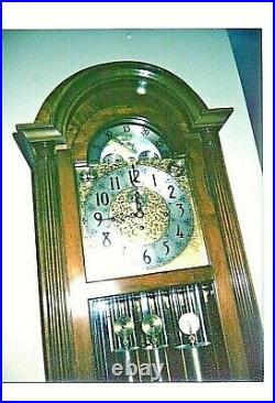 Herschede Grandfather Clock, Nine Tube, Mahogany Case, Vintage Marvelous