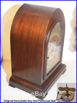 Herschede Restored Model 10-1920 Canterbury & Westminster Chimes Antique Clock